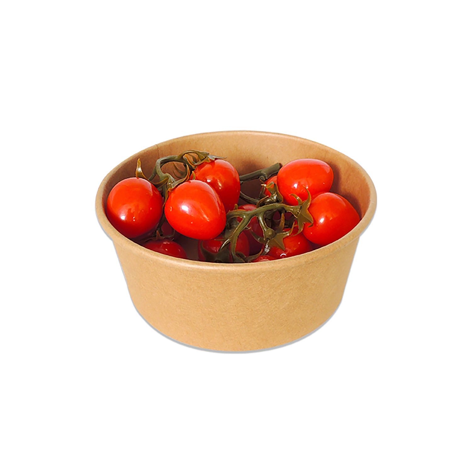 Disposable Printed Take Away Paper Salad Bowl with Plastic Lid