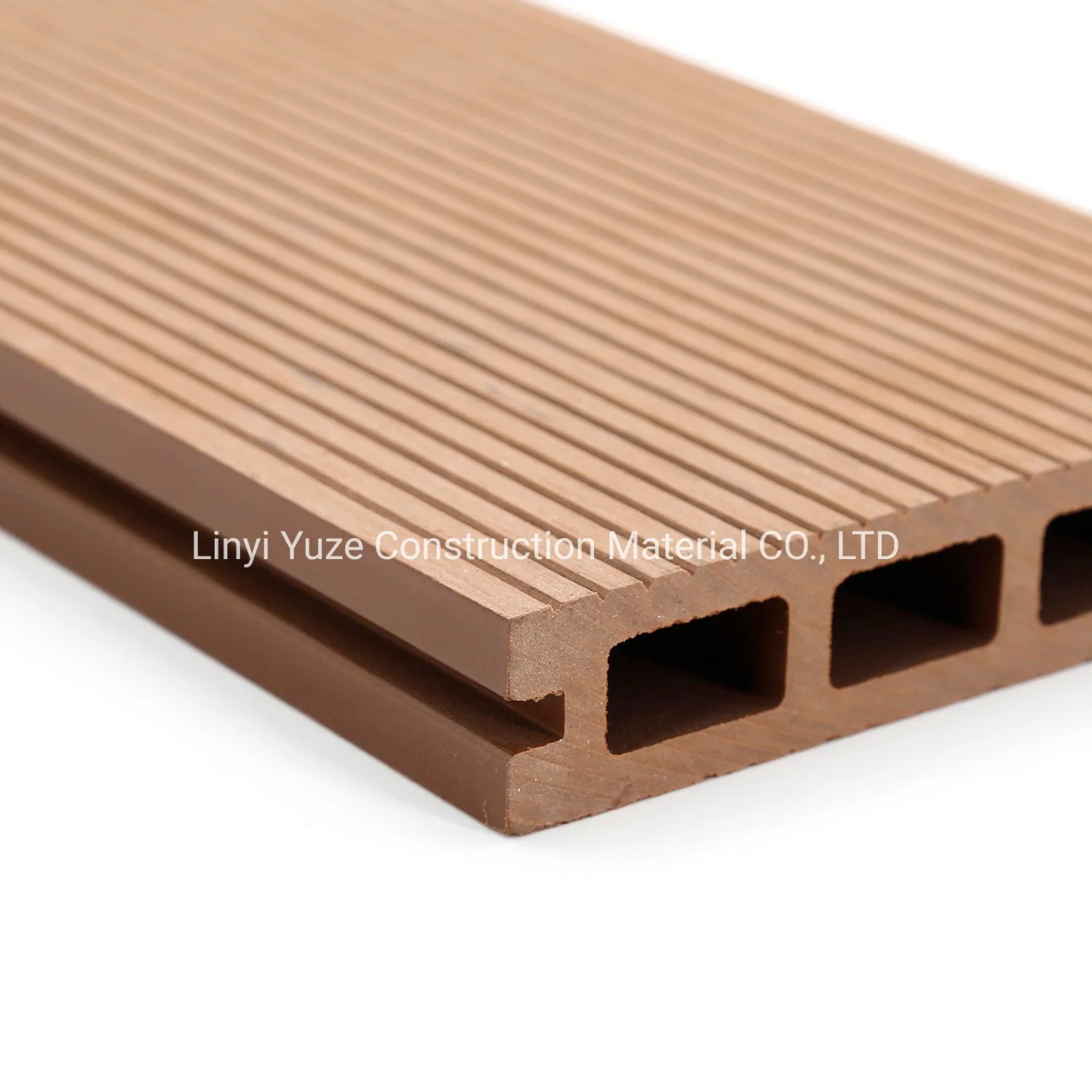 Bois extérieur composite en plastique WPC Decking plancher en bois en relief des revêtements de sol