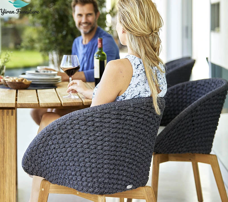 Gartenmöbel für Restaurant Cafe Wohnzimmer Esstisch Bankett Stuhl