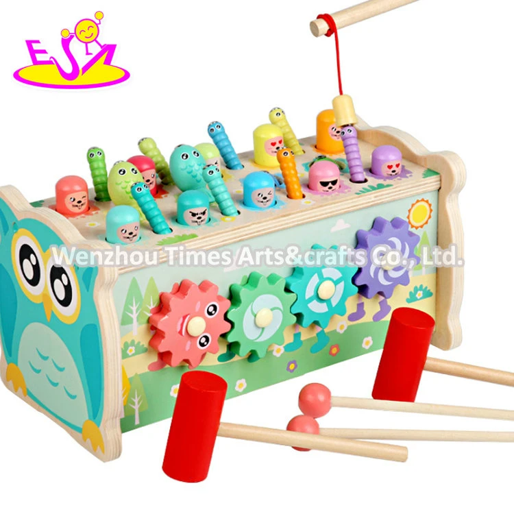 Wholesale/Supplier Educational Wooden Musical Fishing Box Toy for Children W11g083