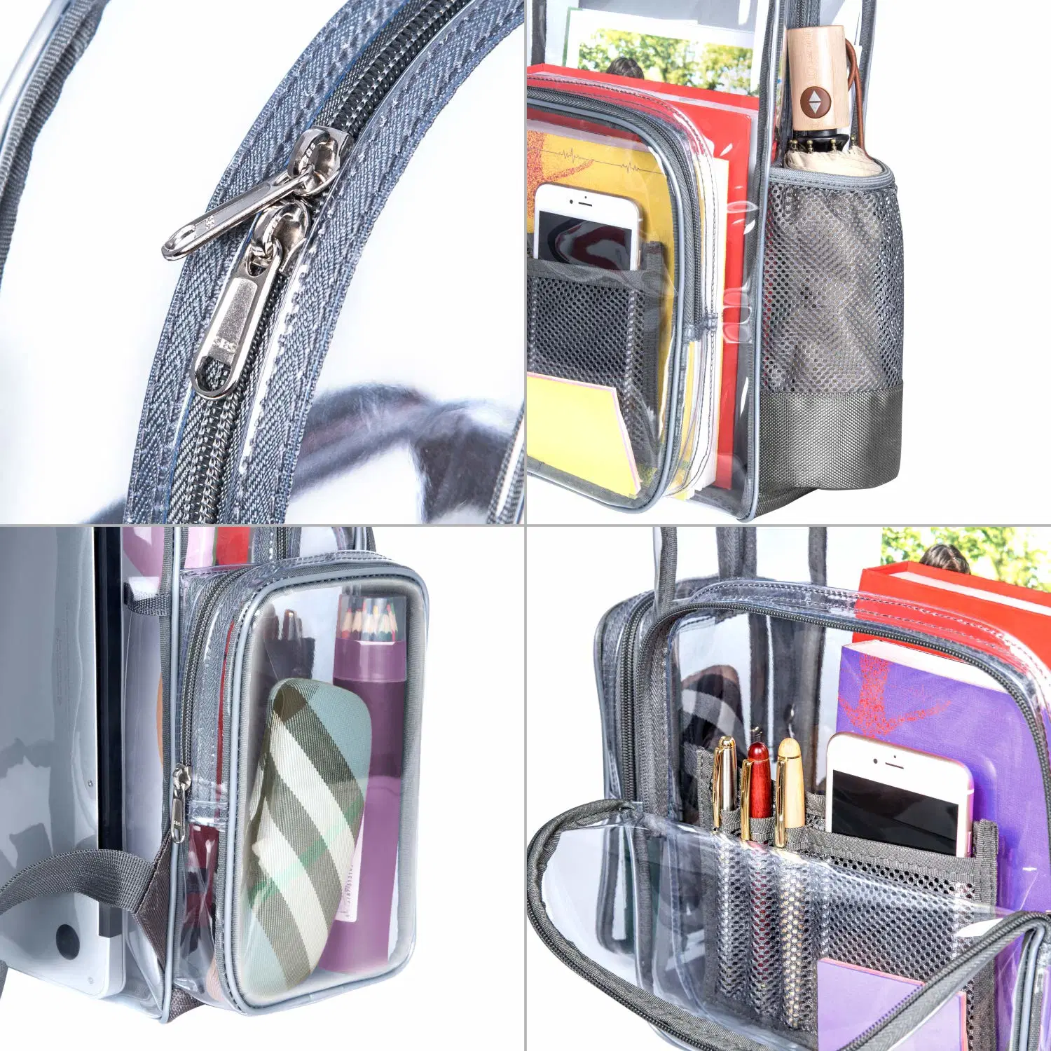 Großhandel/Lieferant langlebige Student Book Bag Kidstransparent Rucksack klar PVC-Rucksack Für Jungen Mädchen Fabrik Custom OEM ODM