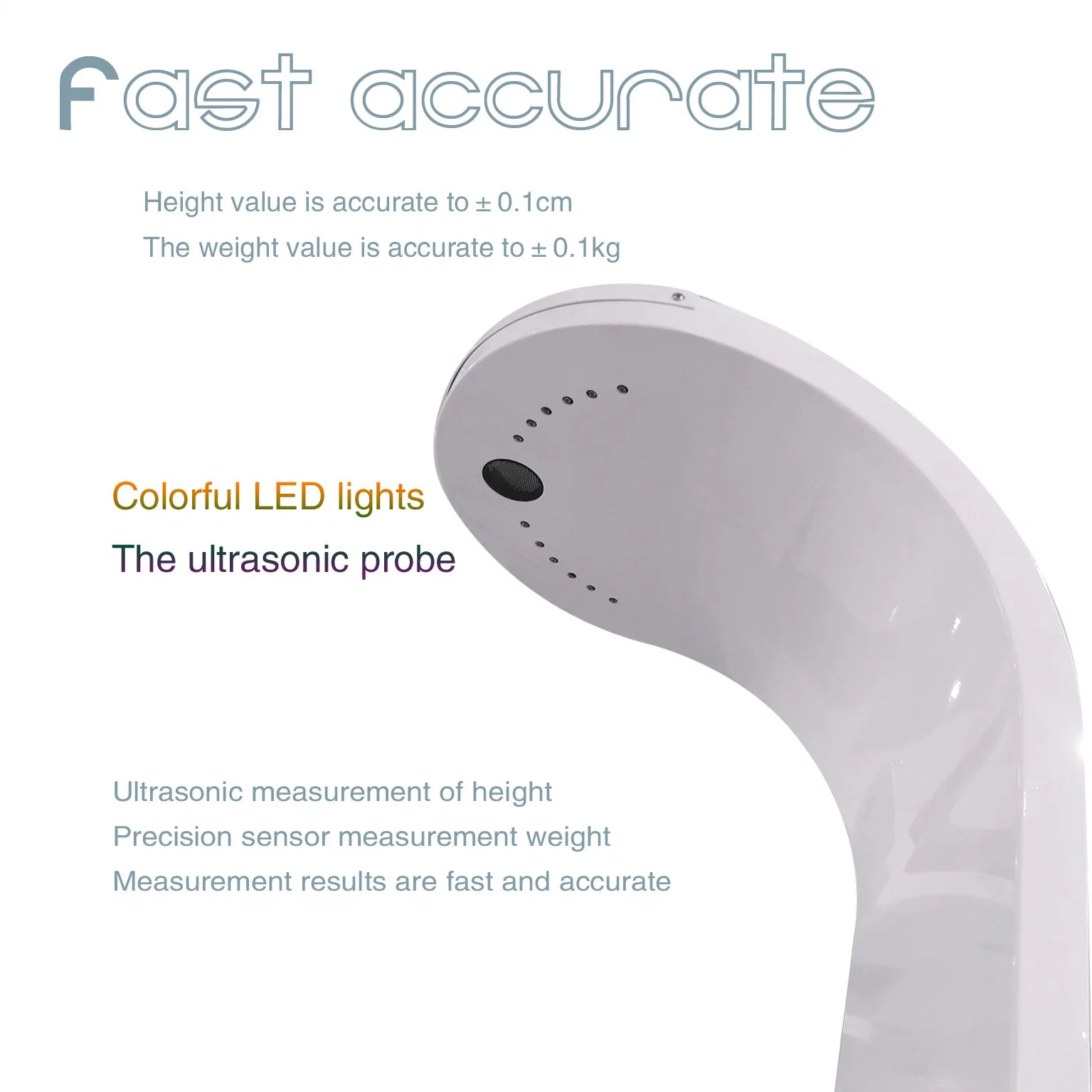 RS232 Data Transfer Hospital Equipment Weight Height Scale