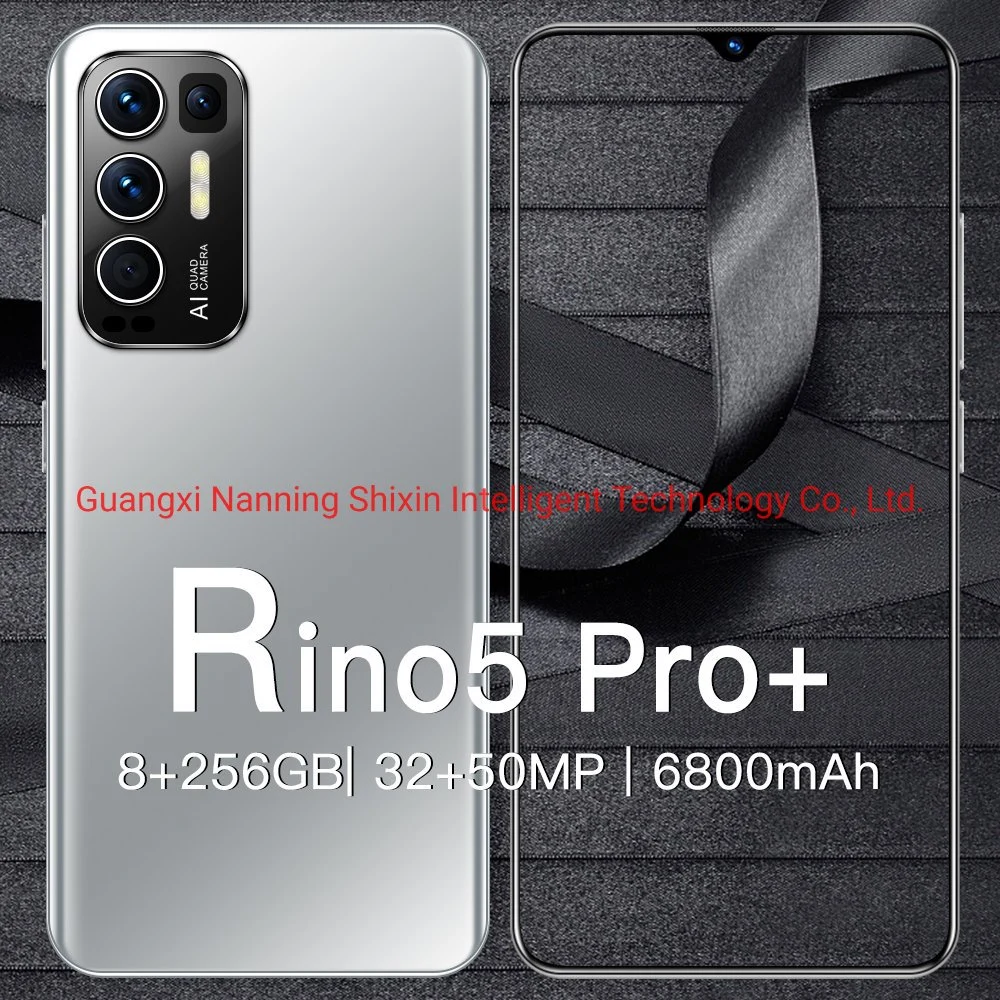 هاتف ذكي بالجملة Rino5PRO+ Smartphone 8/256GB Smart Phone 4G LTE Network هاتف محمول للتعرف على الوجه