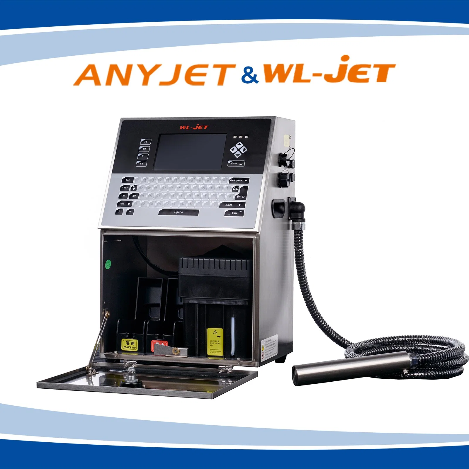 Industrial Inkjet Sticker Printing Machine Small Character Cij Printer for Plastic Bag with CE Certrificate (W690)