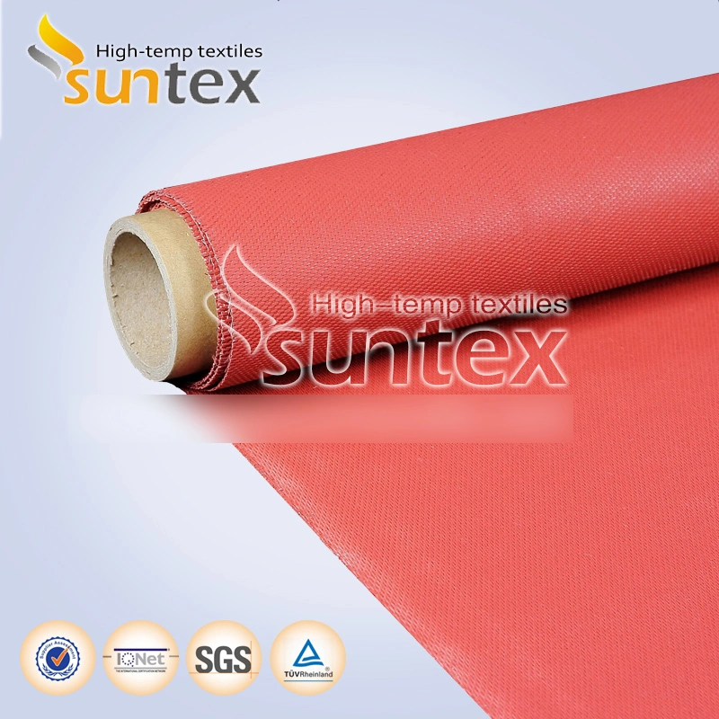 Silicone Shrink Tunnel Curtain Silicone Coated Glass Fabric High Temperature Resistant