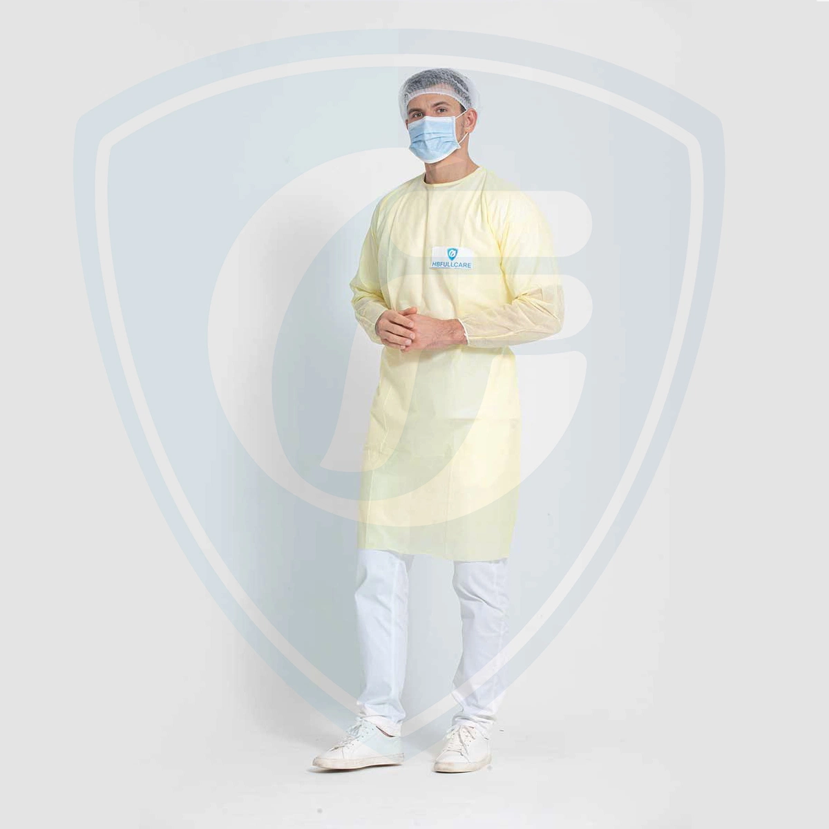 Disposable Surgical/Surgeon/Medical Gown, Protective/Isolation Gown, Safety Clothing, SMS/Nonwoven/PP Uniform, Elastic Cuff