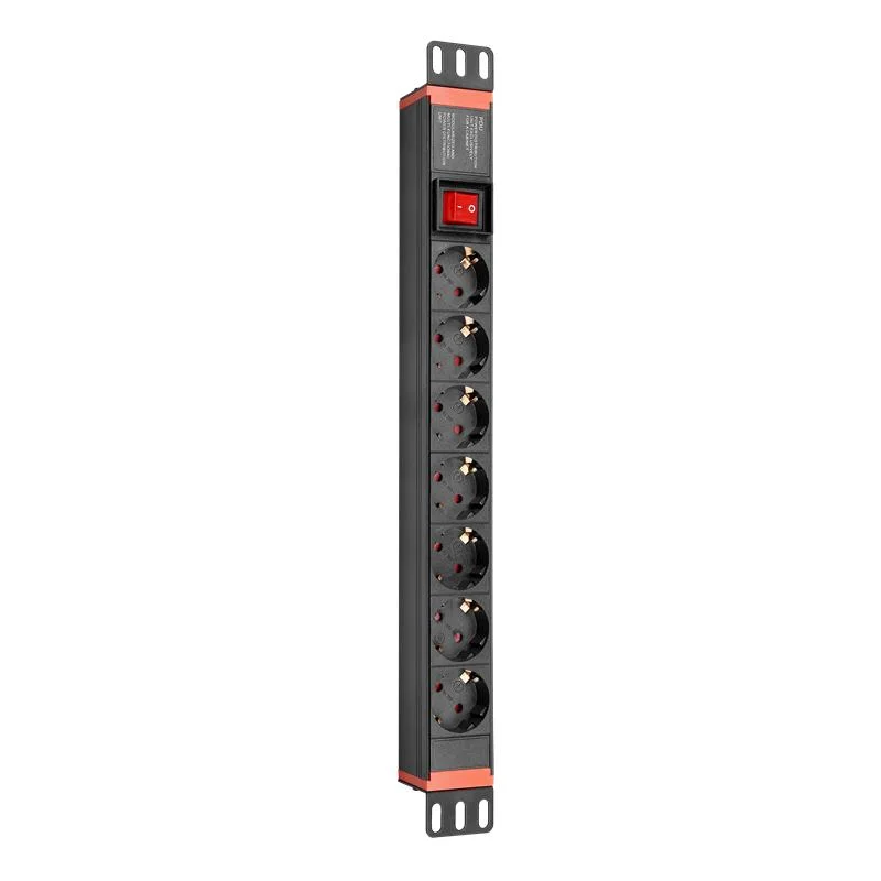 6 Ways Germany Power Strip with Air Switch for Data Center