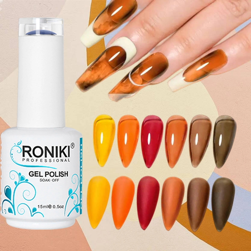 Roniki New Hot Sale Nail Gel Polish Collection UV Neon Gel Polish Nail Polish