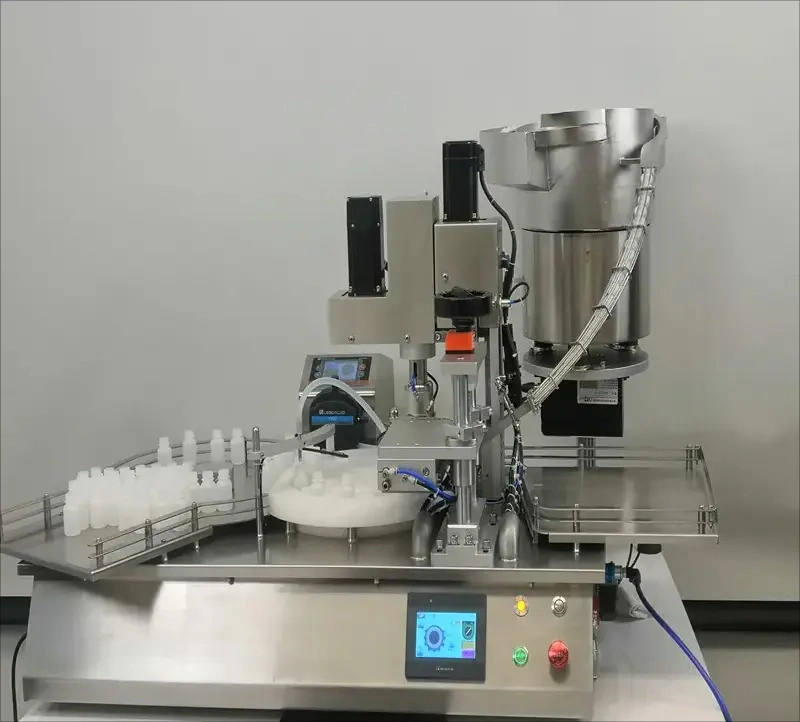 Kefai Rotary Automatic Bottle Medicine Liquid Benchtop Vial Filling Machine