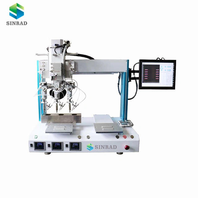 2 Head Two Tips Automatic Soldering Machine 5 Axis Soldering Robot Customized