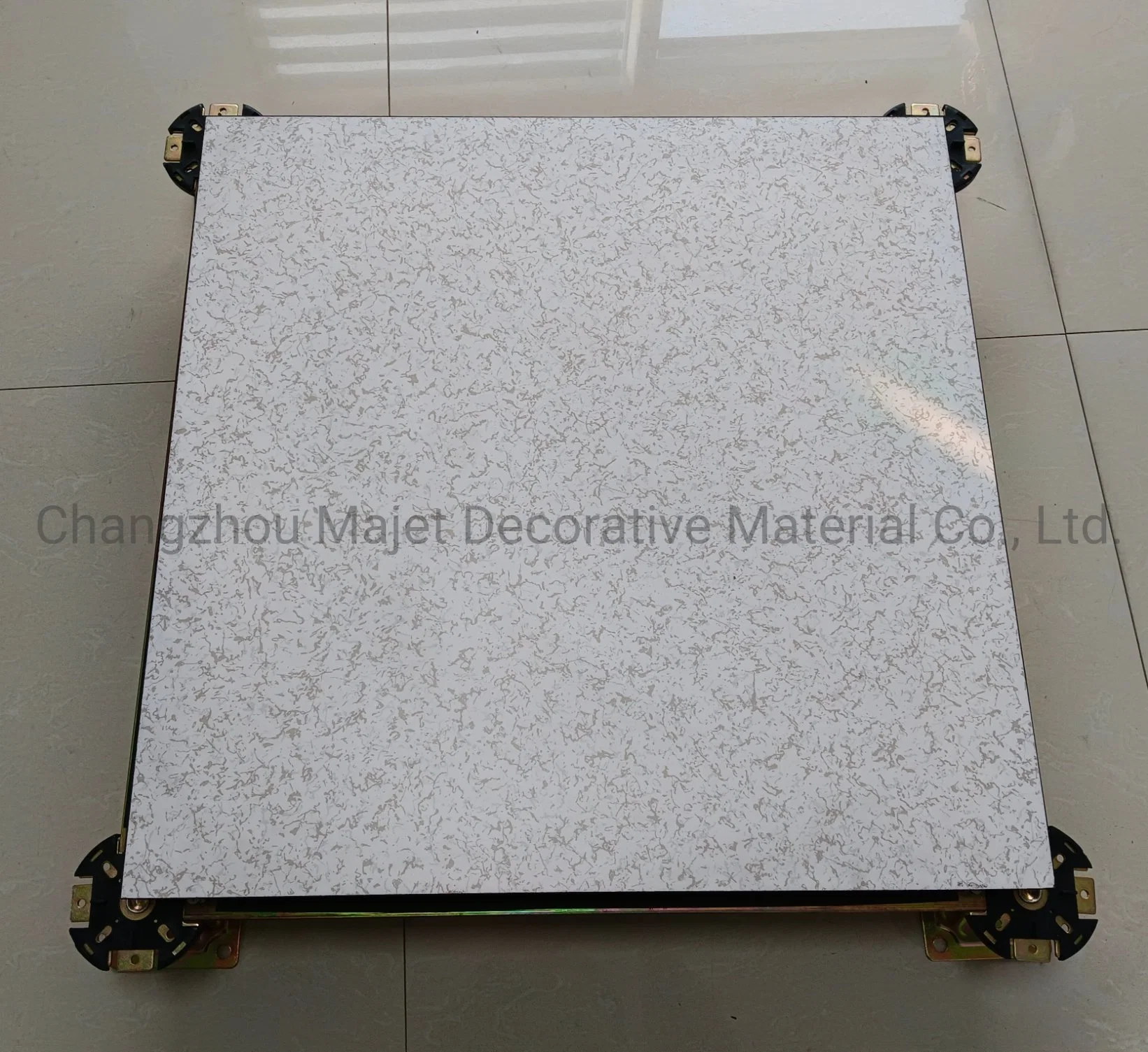 Calcium Sulfate Black Trim Raised Flooring Tiles Raised Flooring