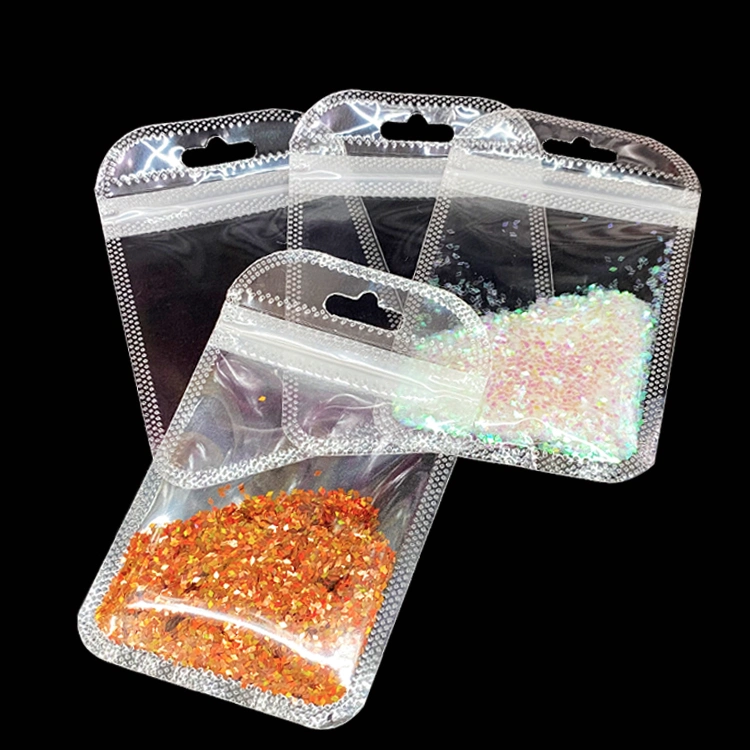 Slide Zip Lock Bags Clear Transparent Plastic Pouch