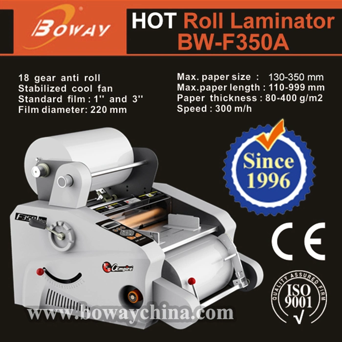 Boway Cheap F350A Hot Roll Film Lamination Laminator Machine