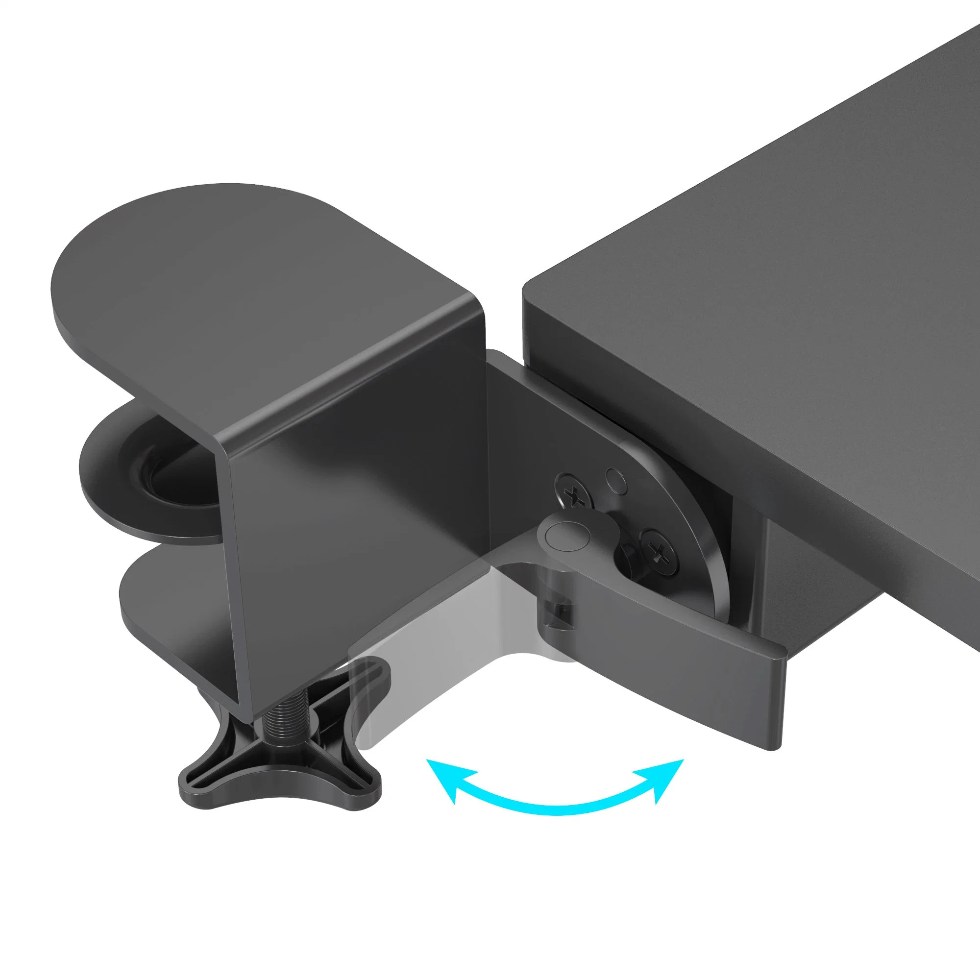 V-Mounts Ergonomic Keyboard Tray Clamp on Installation for Typing Under Desk for Home Office