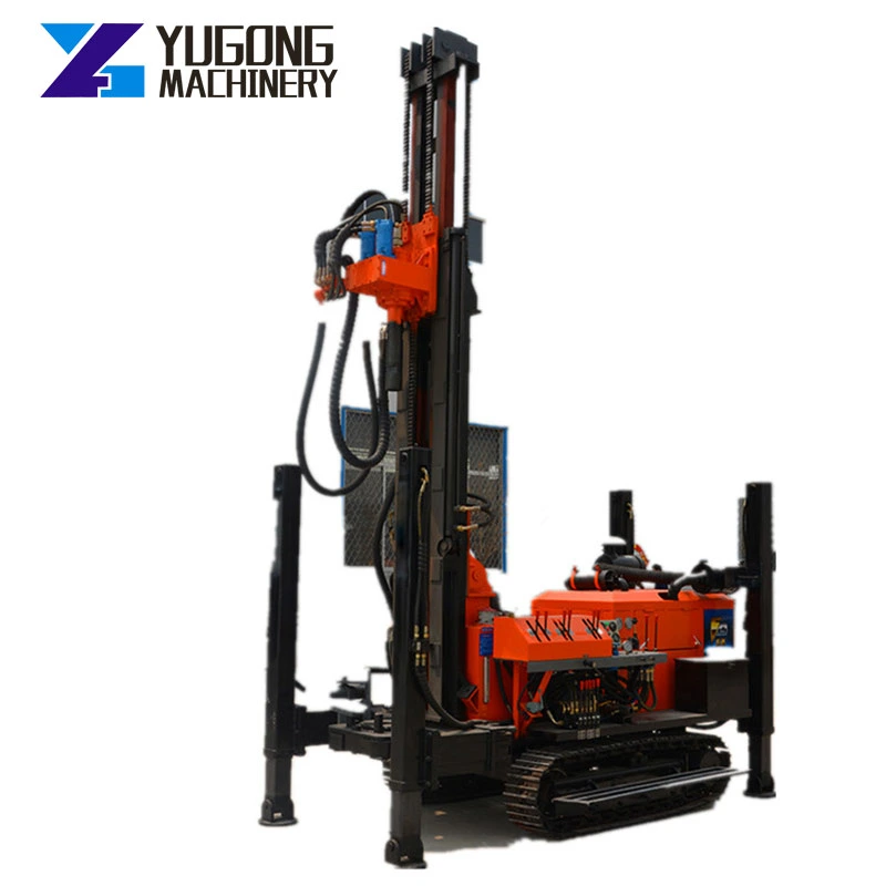 Crawler Type Water Well Drilling Rig Driven by Air Compressor