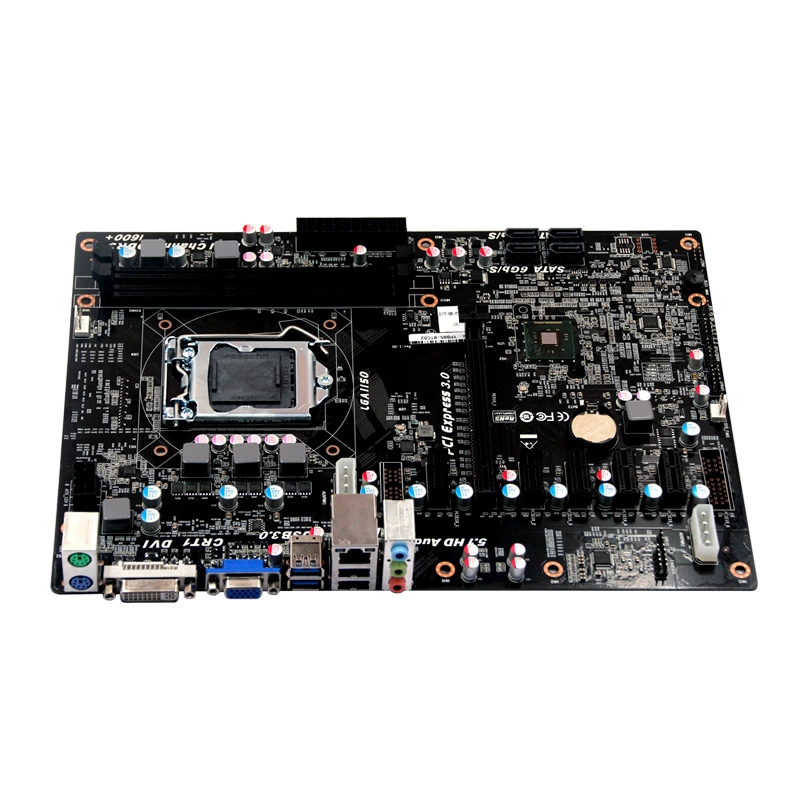 H81 Motherboard I5 DDR3 DVI 8GPU 4SATA3.0 Main Board ATX Power Supply VGA 6pcie LGA 1150 Motherboard