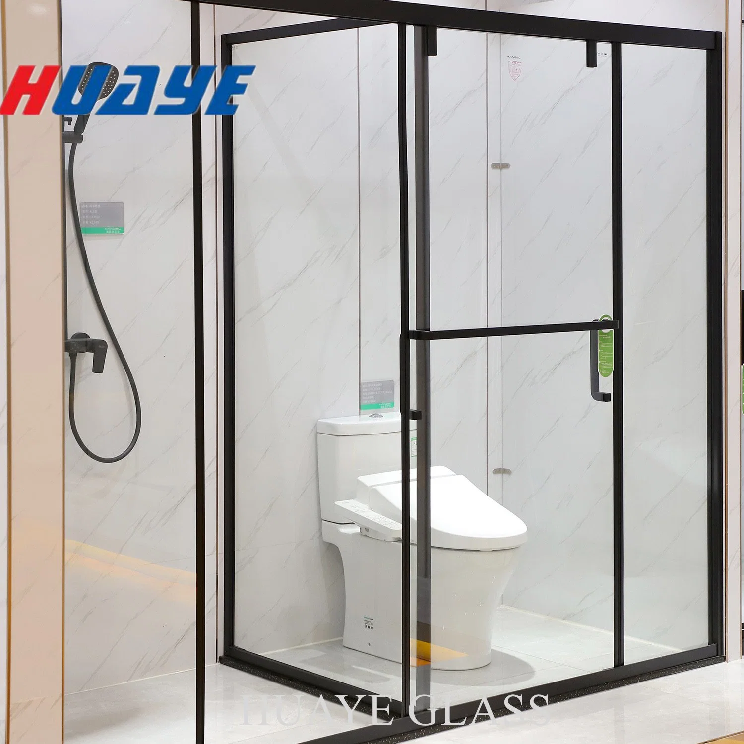 6mm 8mm 10mm 12mm Clear Tempered Shower Glass Factory ANSI