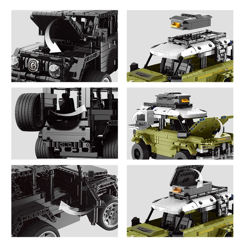 651/936PCS Benz Land Rover el bloque de construcción de la inteligencia educativa juguete con control remoto