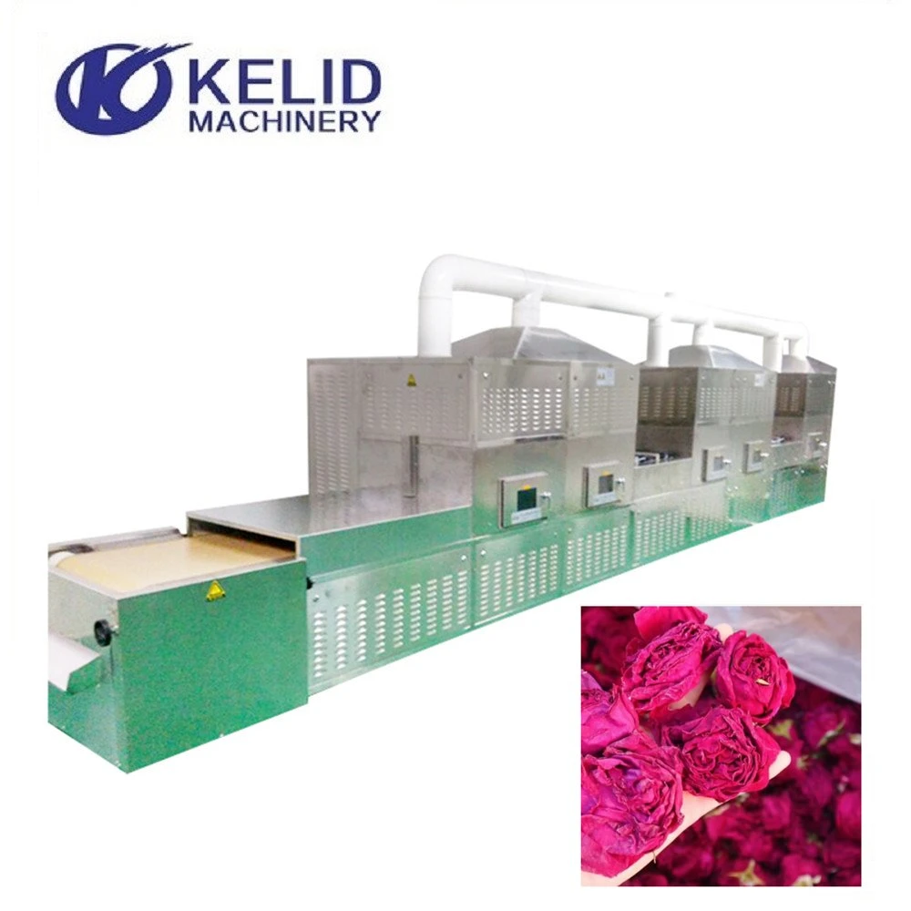 Industrial Microwave Drying Machine for Scented Rose Flower Tea