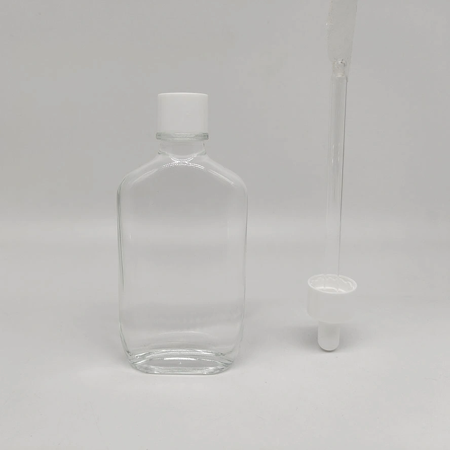 50ml Clear Glass Dropper Bottle Customized Cosmetic Container