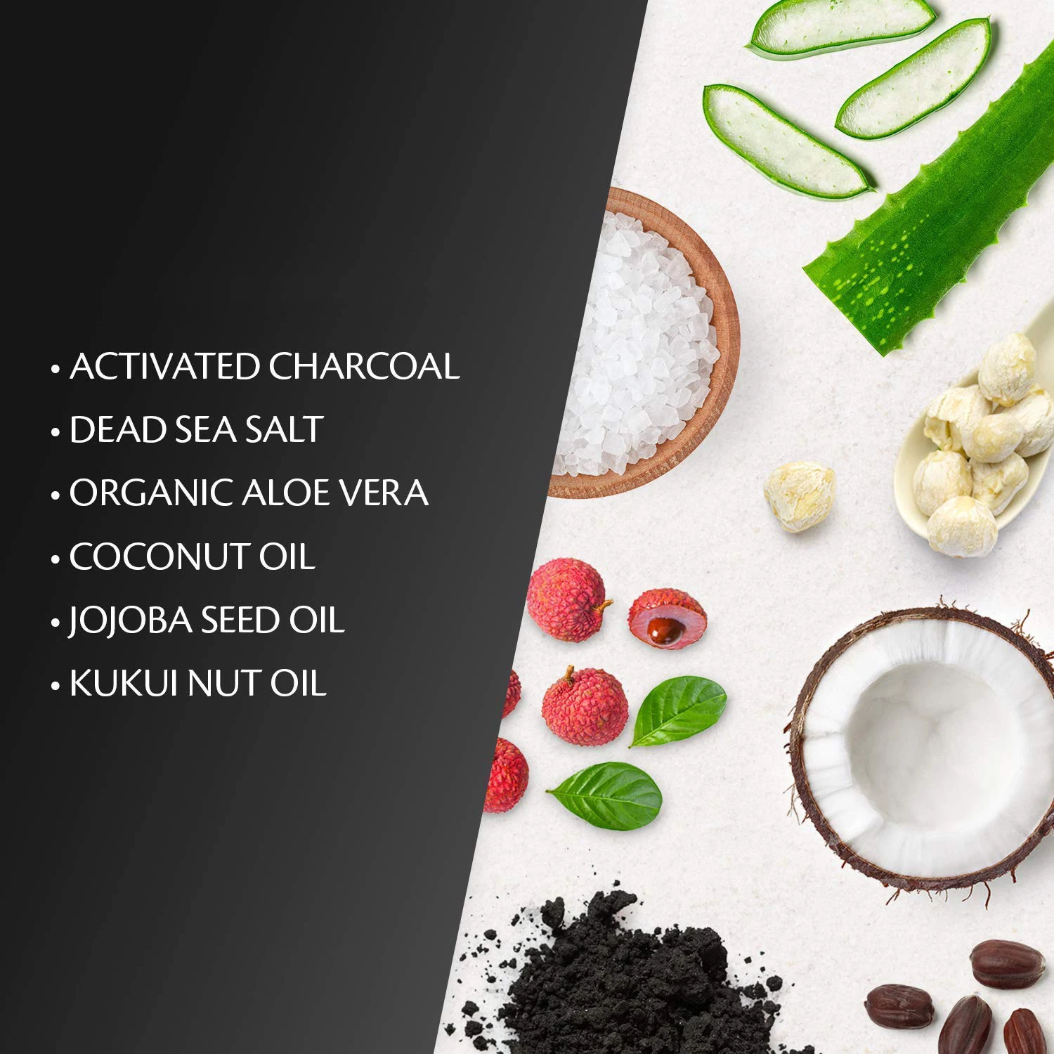 Wholesale/Supplier Private Label Activated Charcoal Amino Acids Face and Body Scrub