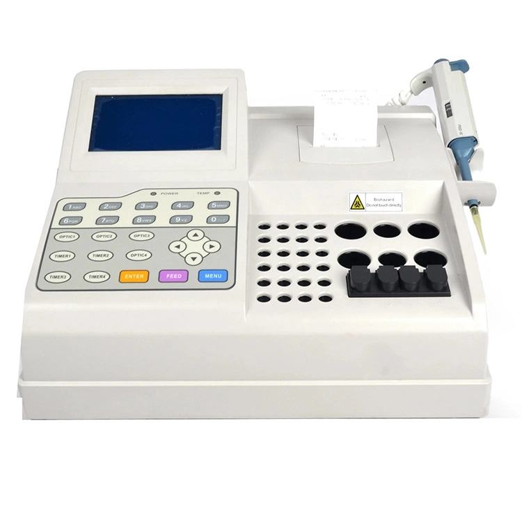 High Accuracy Laboratory Four Channel Blood Coagulation Machine Coagulant Analyzer