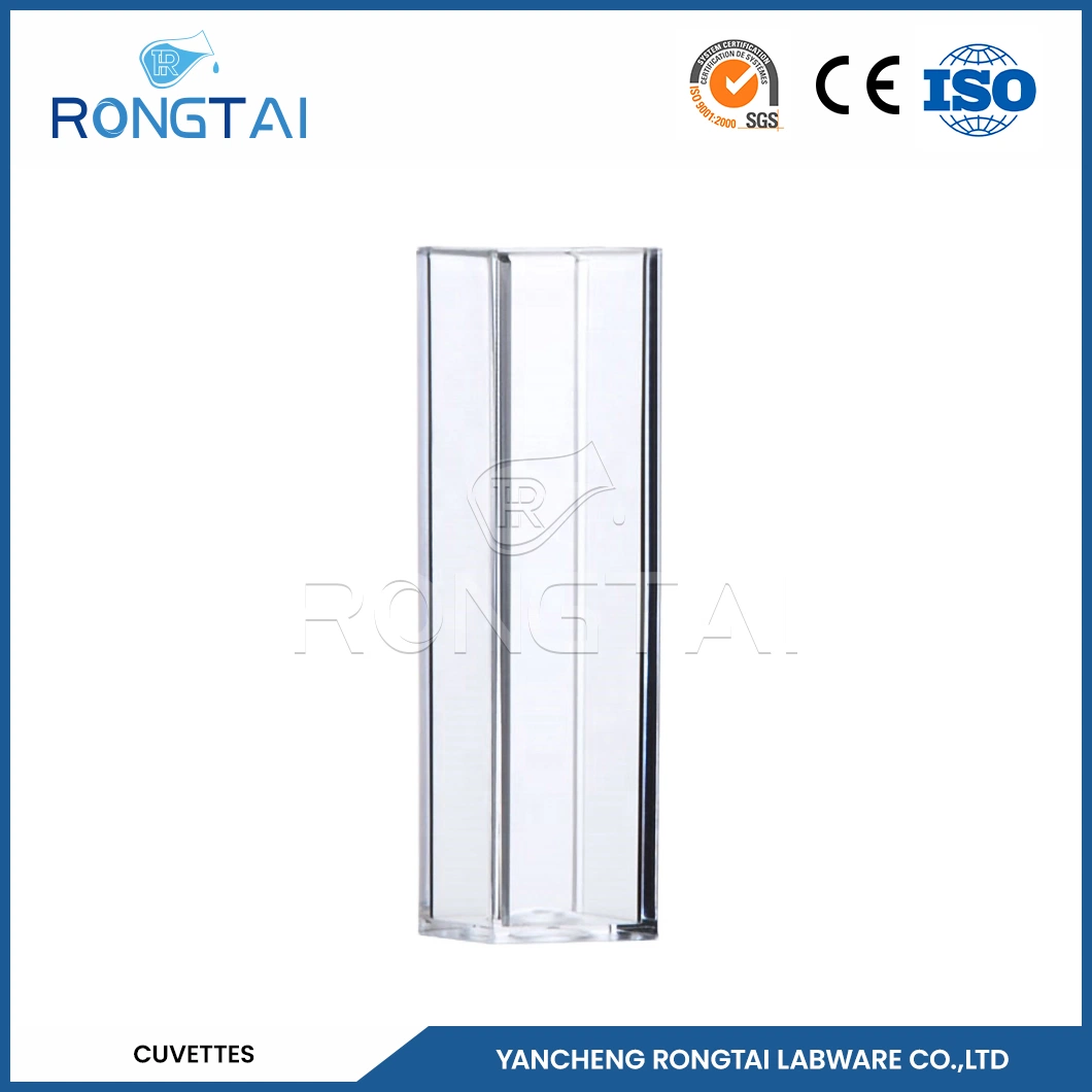 Rongtai Labware Wholesaler Plastic Cuvette Cheap China 4.5ml 10mm Laboratory Plastic Cuvettes