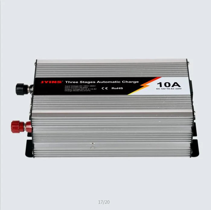 12V 10A Serie-Automatisches 3 Stufen Auto-Batterie-Ladegerät