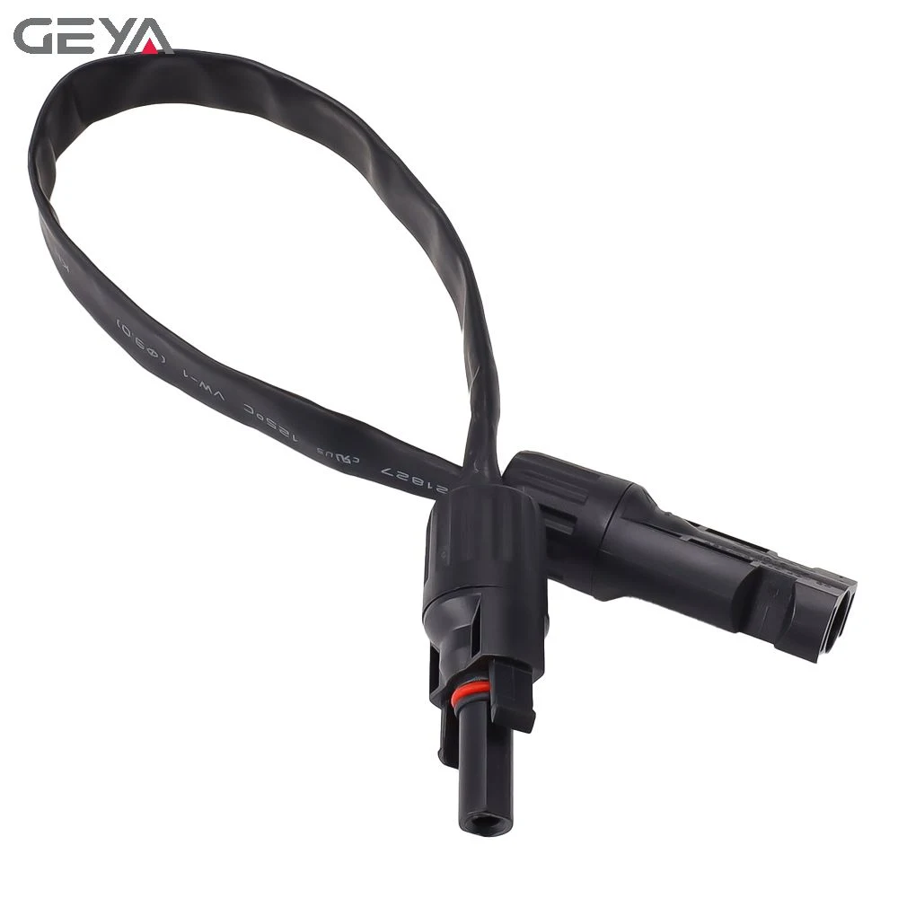 Geya 6mm2 Flat Copper Strip Mc4 Connecting Wire Soft Solar 30cm/2m Length Male Female Mc-4 Connectors Solar PV Charging Cable