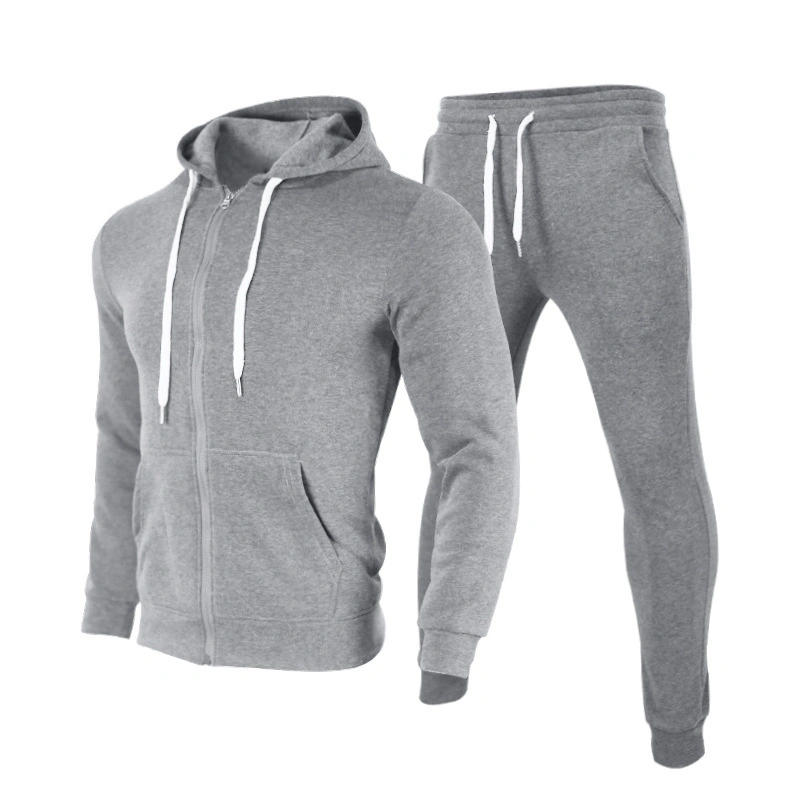 New Style Muscle Fit Sports Tracksuit Men Striped Training Hooded Jogging Suit Polyester Sports Wears