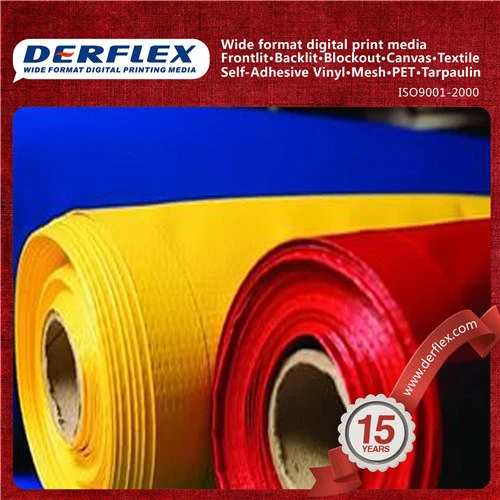 Color Customized PVC Coated Fabric Dump Truck Roll Tarp