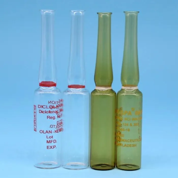 1ml 2ml 3ml Pharmaceutical Transparent Clear Glass Ampoule