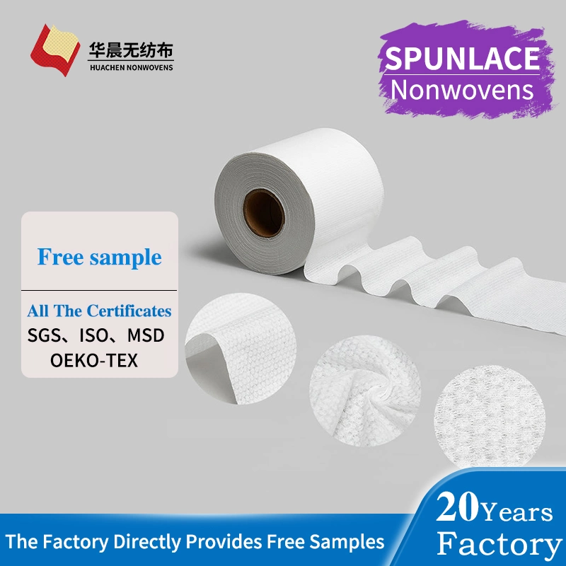 Fabrik Wet Wipes Rohmaterial Tissue Papier Nicht Gewebten Stoff Rollen Spunlace Vlies Vliesstoff