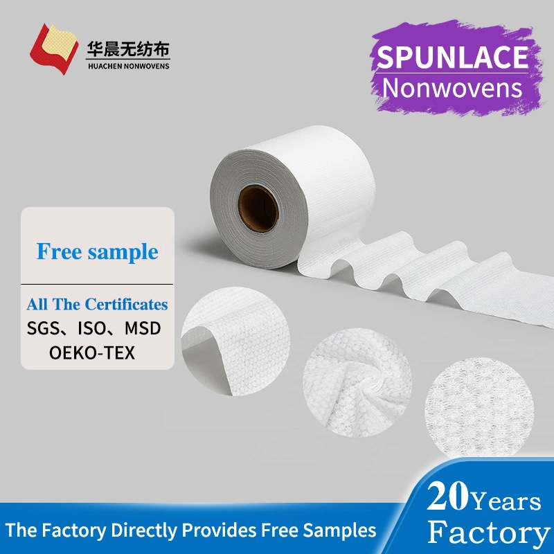 Factory Wet Wipes Raw Material Tissue Paper Non Woven Fabric Rolls Spunlace Non Woven Nonwoven Fabric