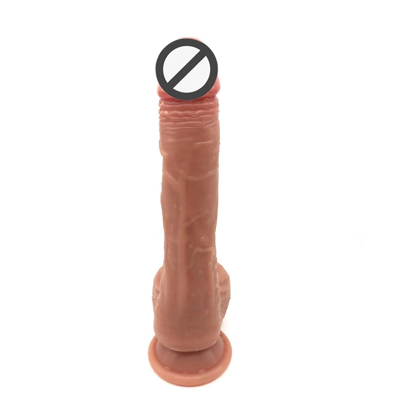 OEM/ODM Erotic Factory Soft and Safe Material Long Thin Dildo Stretching-Function Realistic Dildo