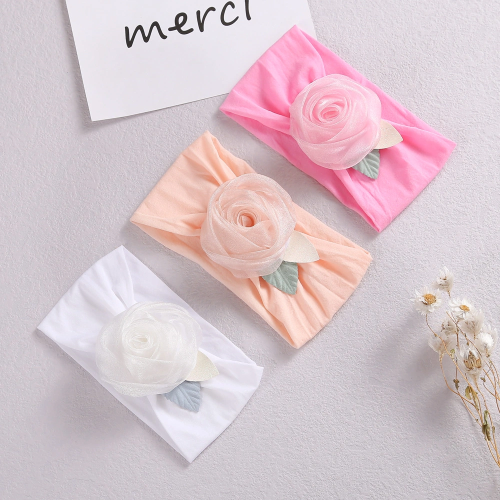 Children's Hair Jewelry Baby Three-Dimensional Baby Hair Band Wholesale/Supplier Hair Accessories Hair Ornament Cotton Silk Soft Headband