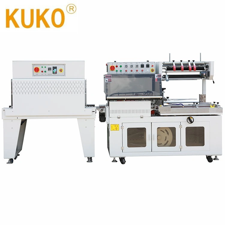 Automatic High Speed DVD Case Electrical appliance Cartons L Bar Sealer POF/PVC Film Wrapping Machine