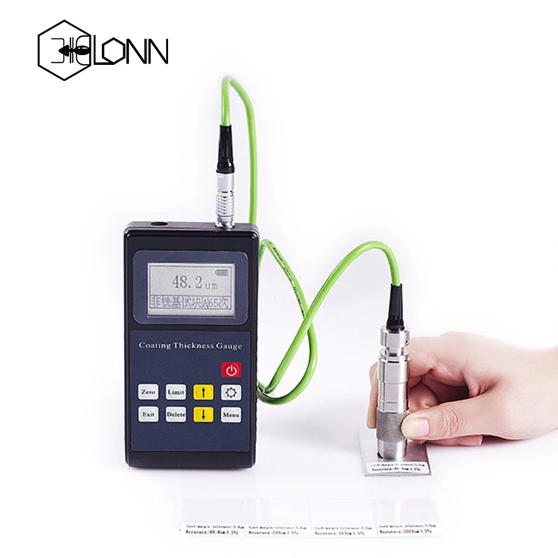 Professional Industrial Coating Meter Fe&Nfe Metal Coating Thickness Gaugetester