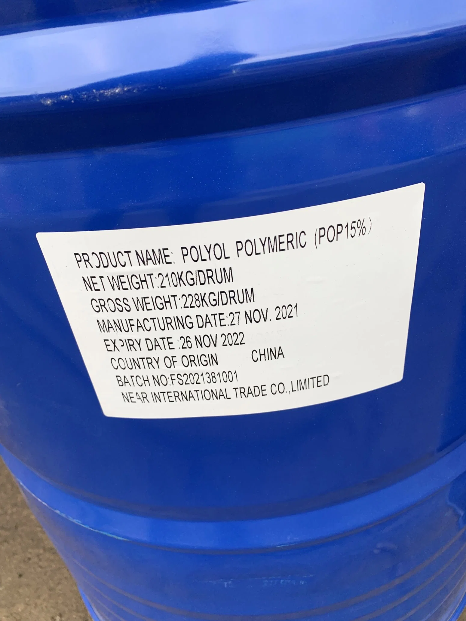 Polyether Polyol /Polyether/Polymer Polyol with Competitive Price and Fast Delivery