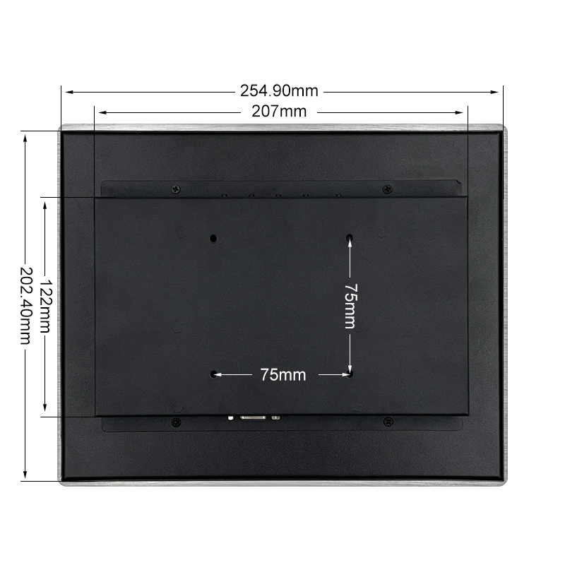 Mayorista/Proveedor 10 pulgadas 800*600 montaje integrado PACP pantalla táctil ICD PC con monitor LCD LED.