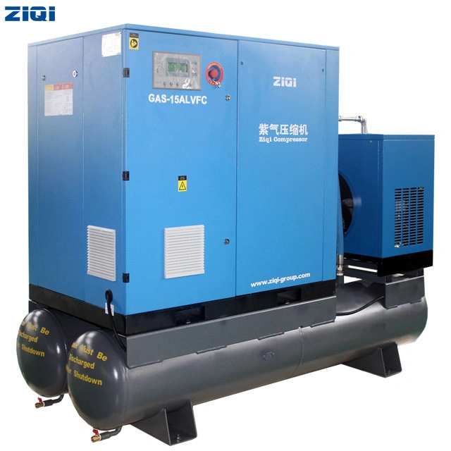 Single Stage High Effective Low Cost Star-Delta Starting Belt Driving Electric Type Stationary Combined Air Compressor Machine