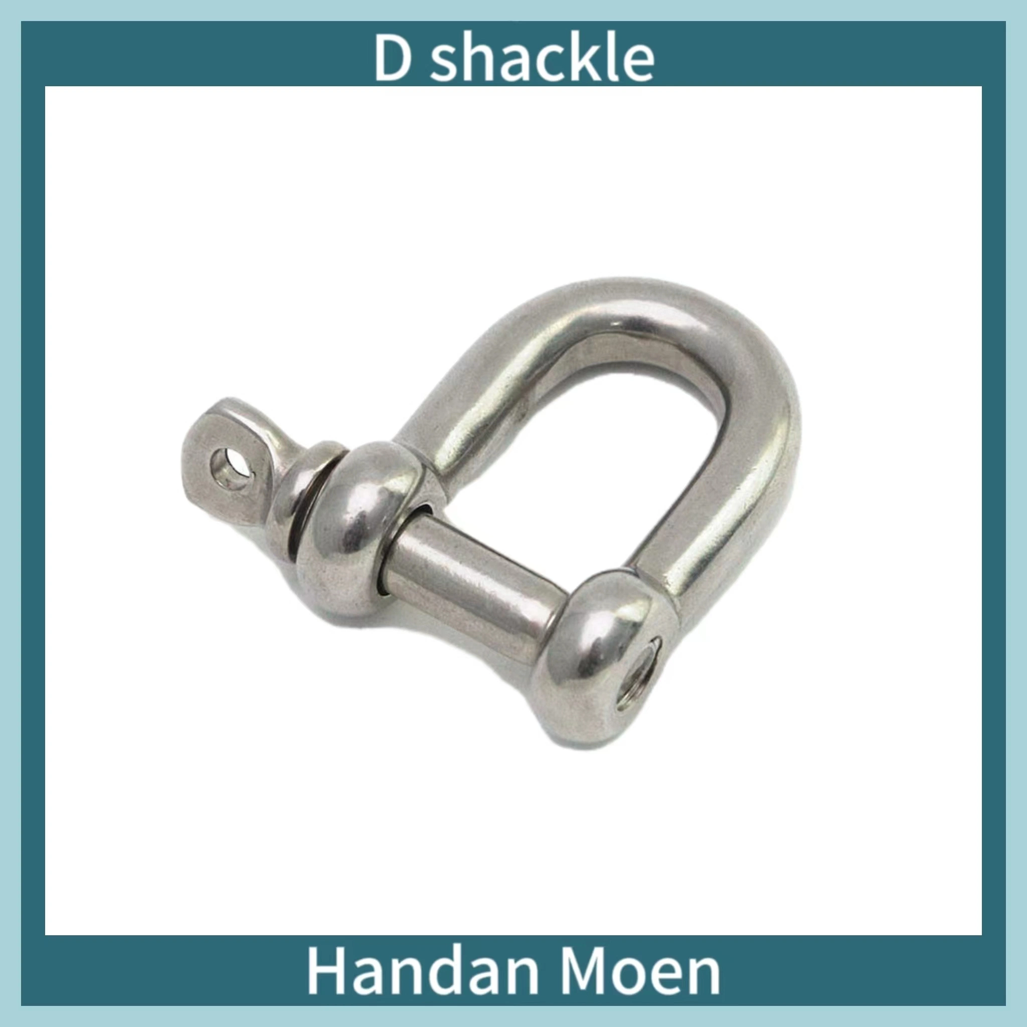 Haute qualité en acier au carbone/acier inoxydable D-Shackle Taille M6-M24 Meuble galvanisé Zinc.