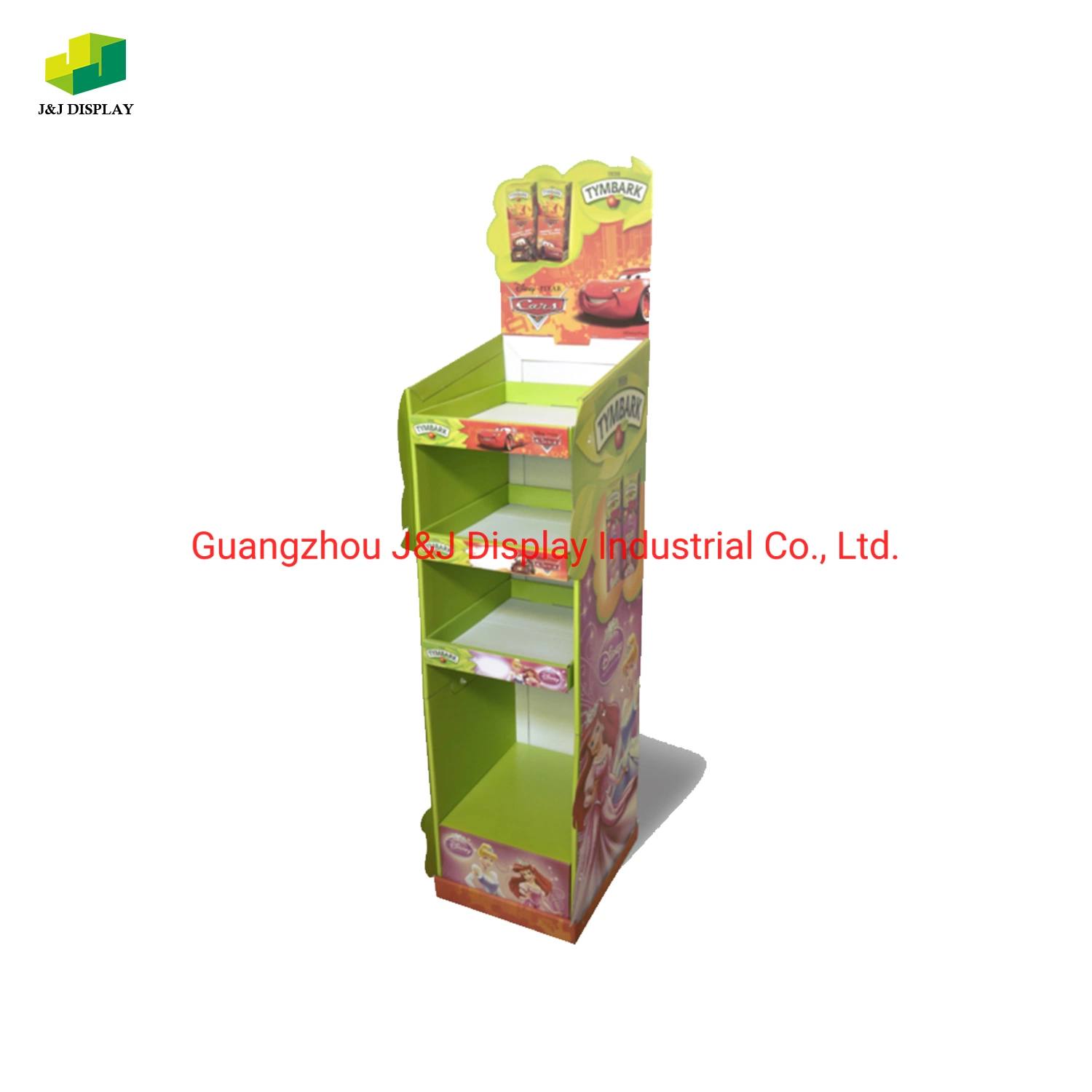 Customized Cardboard Corrugated Paper Promotion Retail Flooring Display for Foods and Snacks