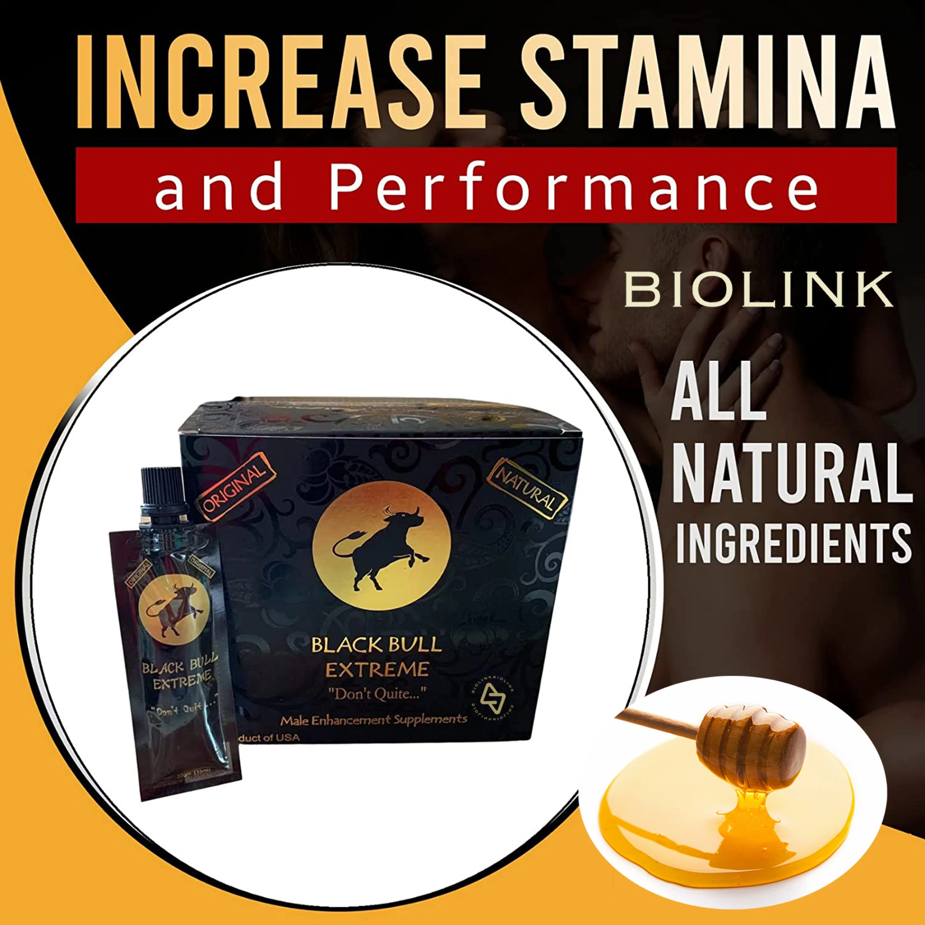 USA Wholesale/Supplier Royal Honey Stamina Fitness Jaguar Power Natural Sweetener 12 Sachets-15g