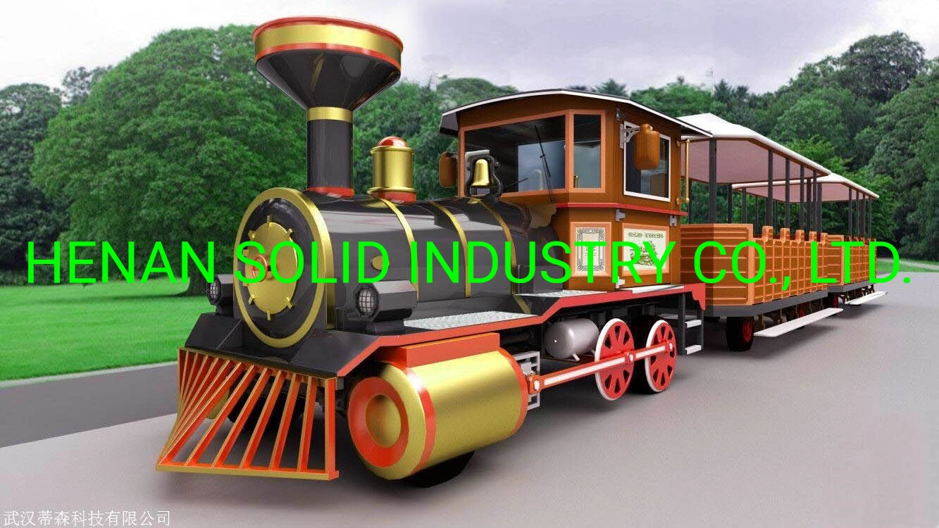 Indoor and Outdoor Amusement Park Electric Trackless Trains