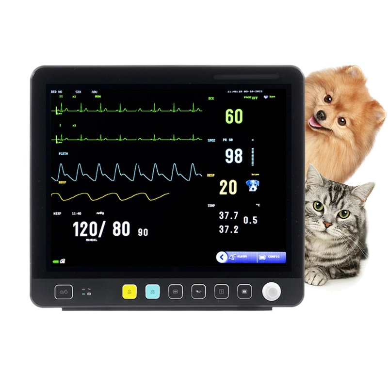 Veterinary Multiparameter Monitor Hospital Clinic Equipment Vet Pet Medical Instrument Patient Monitor