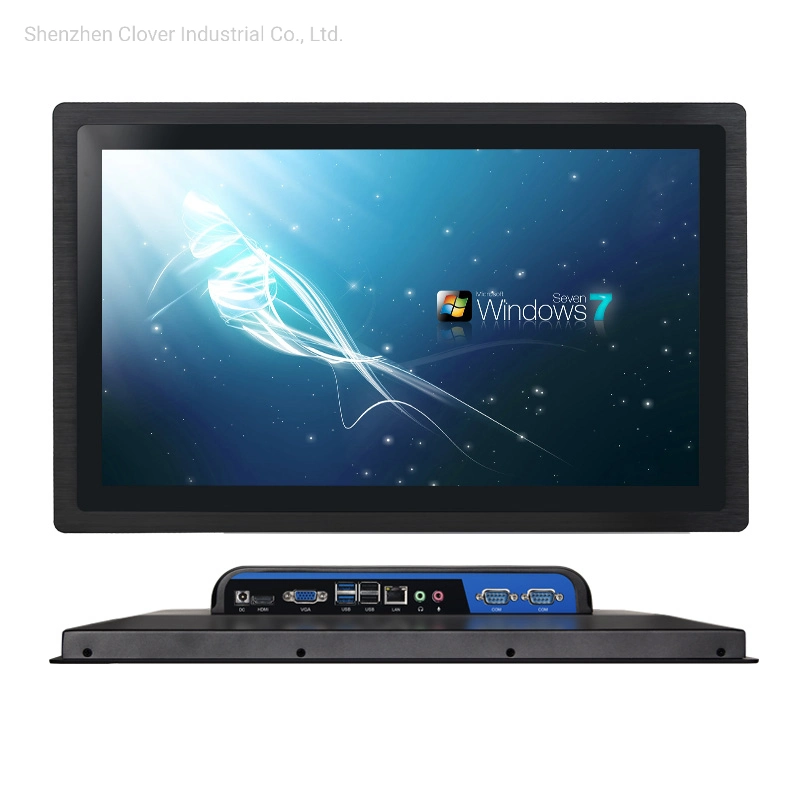 Monté sur un mur de la station d'ordinateur AIO PC Touch Panel PC de l'écran tous les disques durs SSD dans une fenêtre d'Android10 PC avec lecteur de DVD /appareil photo