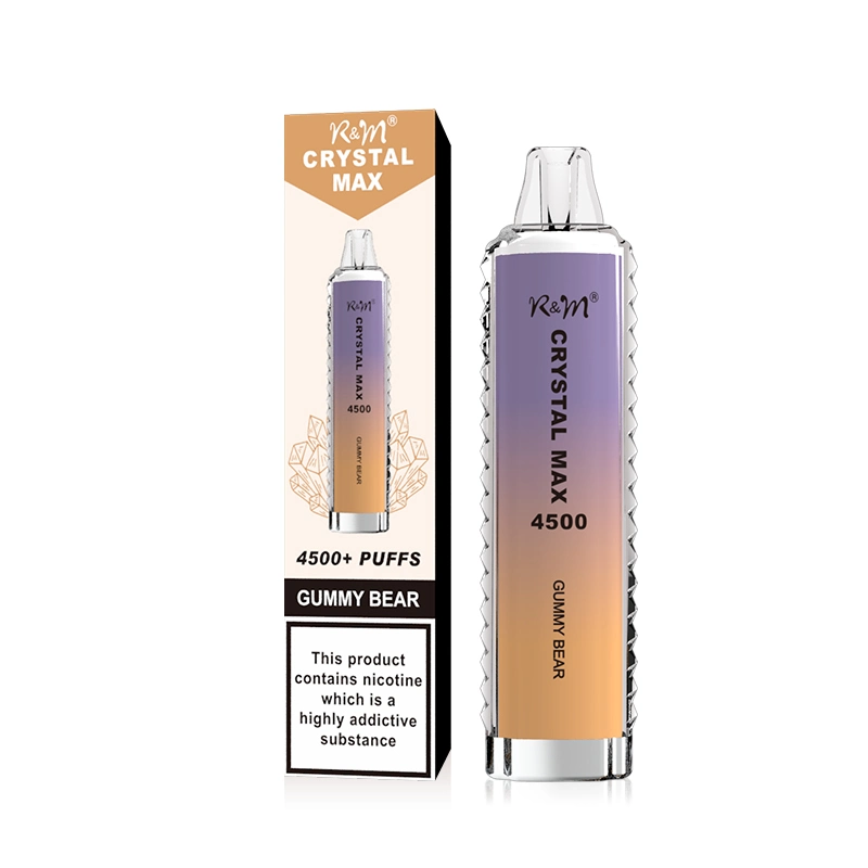 Mini vape сделано в Китае Hot Sell Ecig R&amp;M Crystal 4500 одноразовые перьевые кастрюли для перьев Vape Заводские капушки Оптовая OEM/ODM XXL Пуфф бар