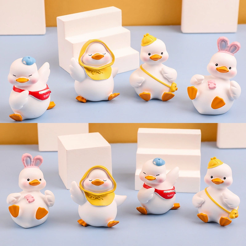 Mignon Momo Duck dessin cadeau créativité Accueil Décoration automatique résine