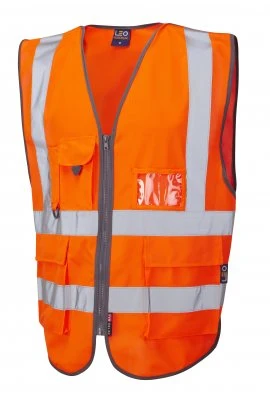 Customize Outdoor Sleeveless Waistcoat Protective Workwear Construction Worker Reflective Road Safety Vest